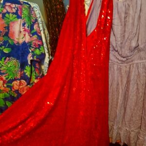 Beautiful sparkling red dress 4x